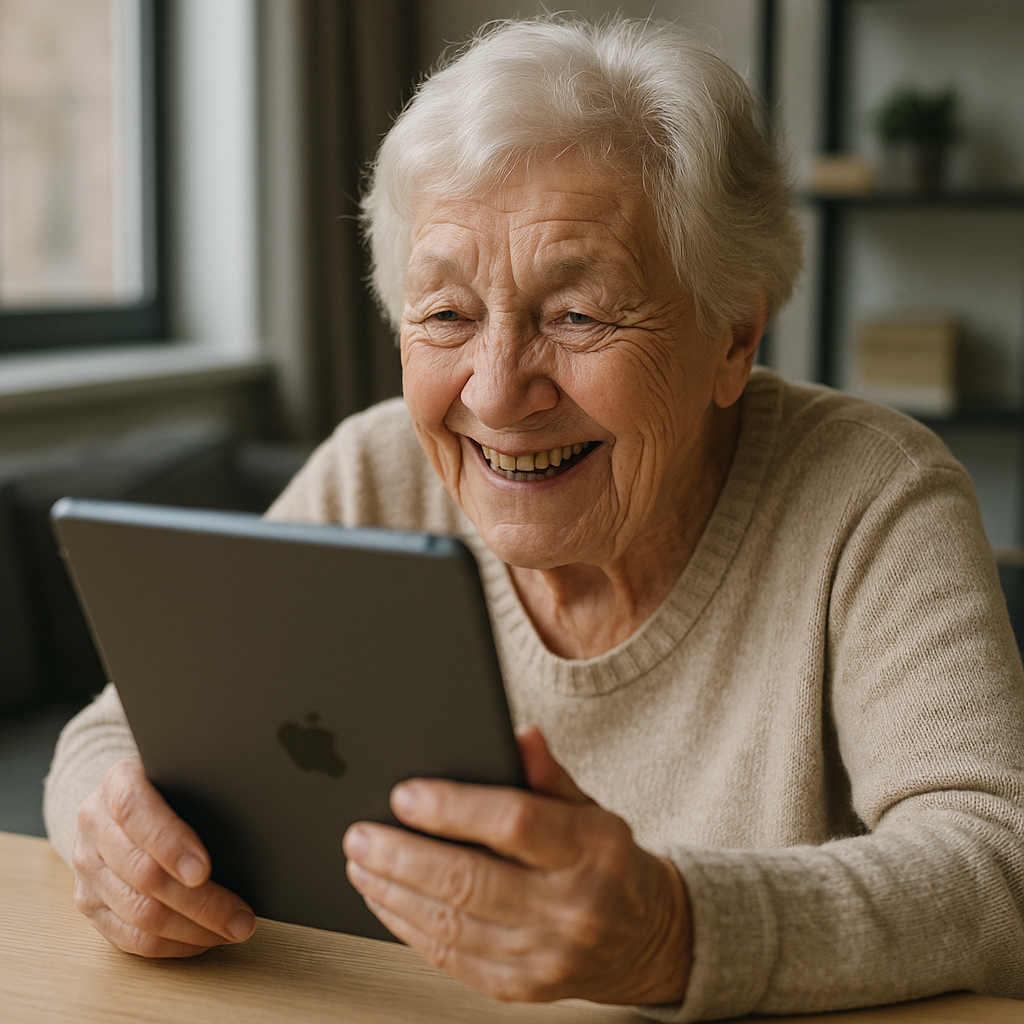 Wie hält man Kontakt zu Enkeln, die weit weg wohnen?